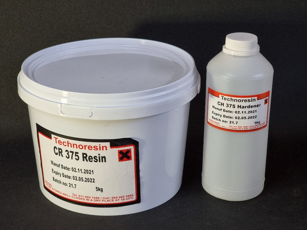 CR375/CH375/SemiFlexible Filled Potting Resin White/6Kg(1x6kg