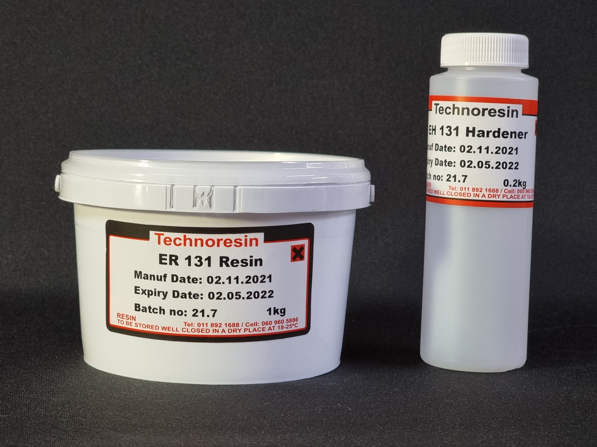 ER131/EH131 Filled Potting Resin Black /1.2Kg(1x1,2Kg) Techno Resin